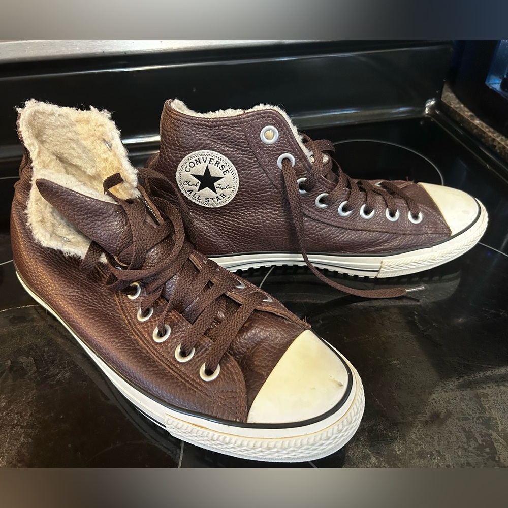 Converse Men's Brown High-Top Athletic Shoes